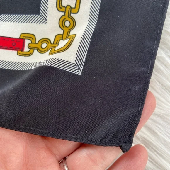 Black, Red, and Gold Tassel Horse Bit Scarf - Picture 5 of 6